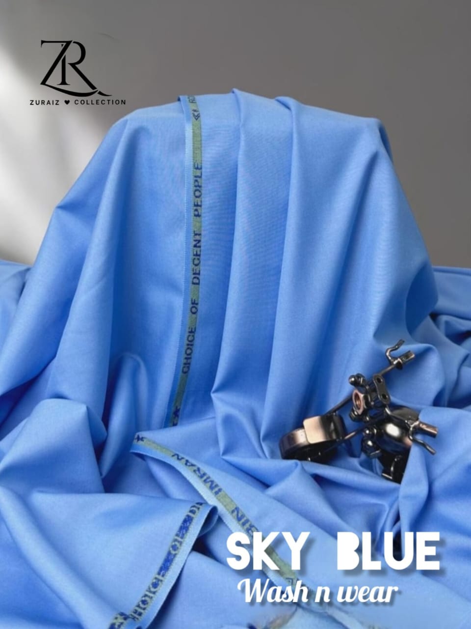 Sky Blue Wash N Wear